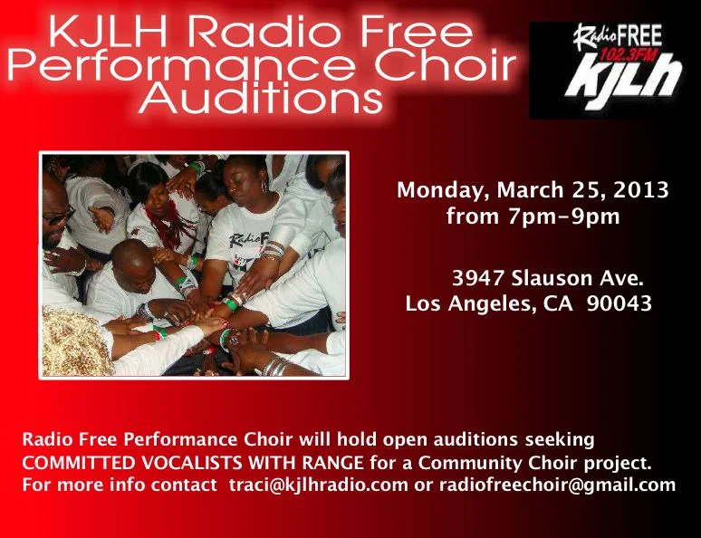 Auditions for Gospel Choir