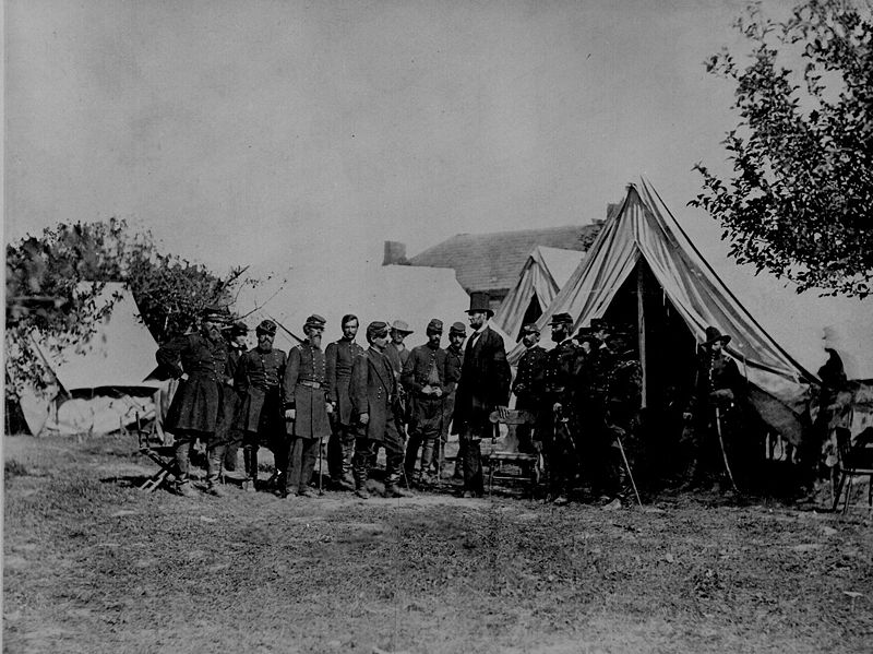 Lincoln and civil wat historic photo