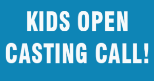 Open Auditions for kids talent agency