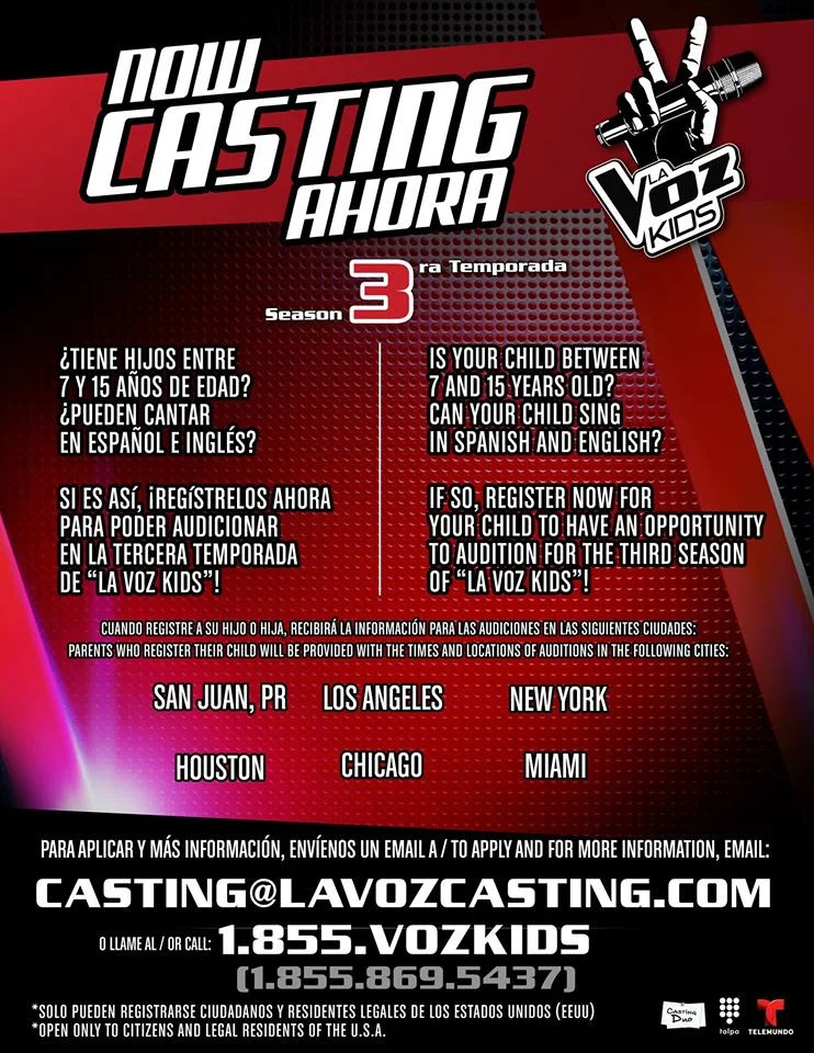 La Voz Kids casting call coming for 2015 season