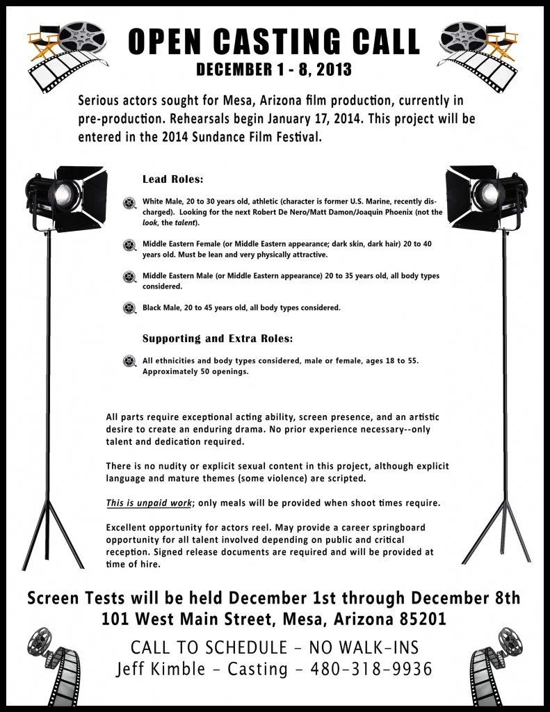 Casting Call Mesa Arizona