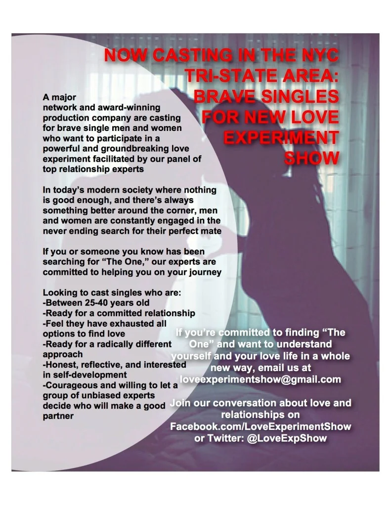 Reality Show Casting Notice