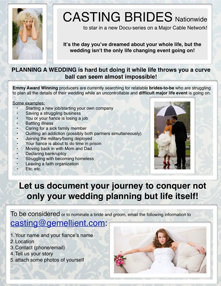 Bridal Casting flyer