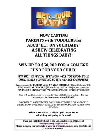baby casting call for ABC show