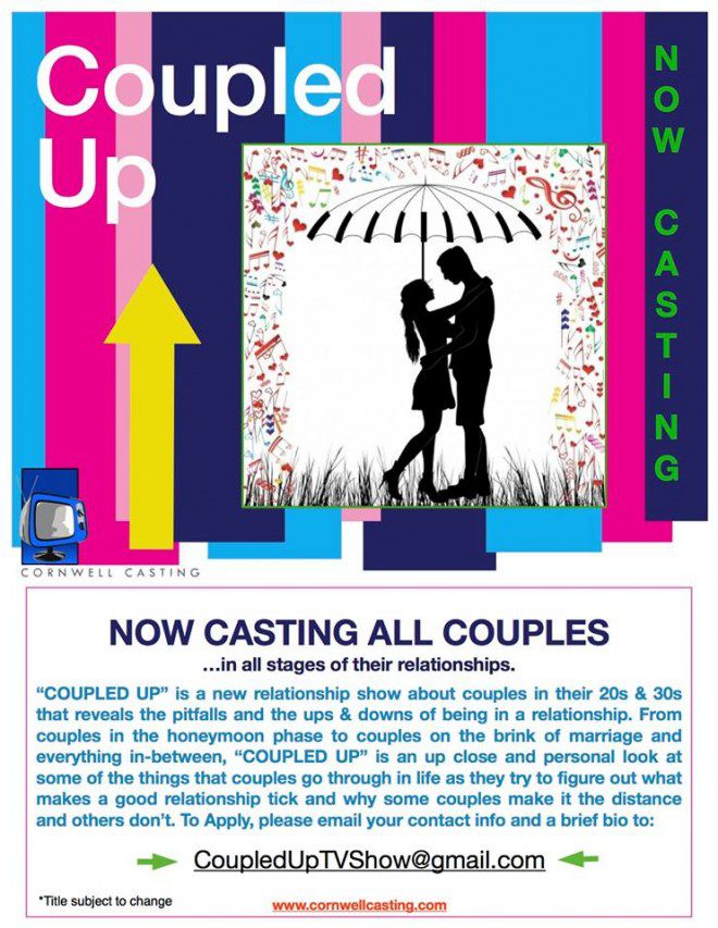 coupledup_casting_flyer Auditions Free