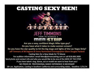 Auditions for sexy men for Documentary Feature – Pays $2000