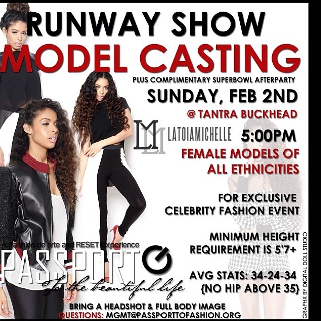 runway show model casting