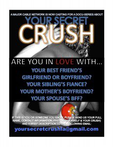 Read more about the article Secret Crush TV Pilot – Are you in love with someone you know you shouldn’t be?