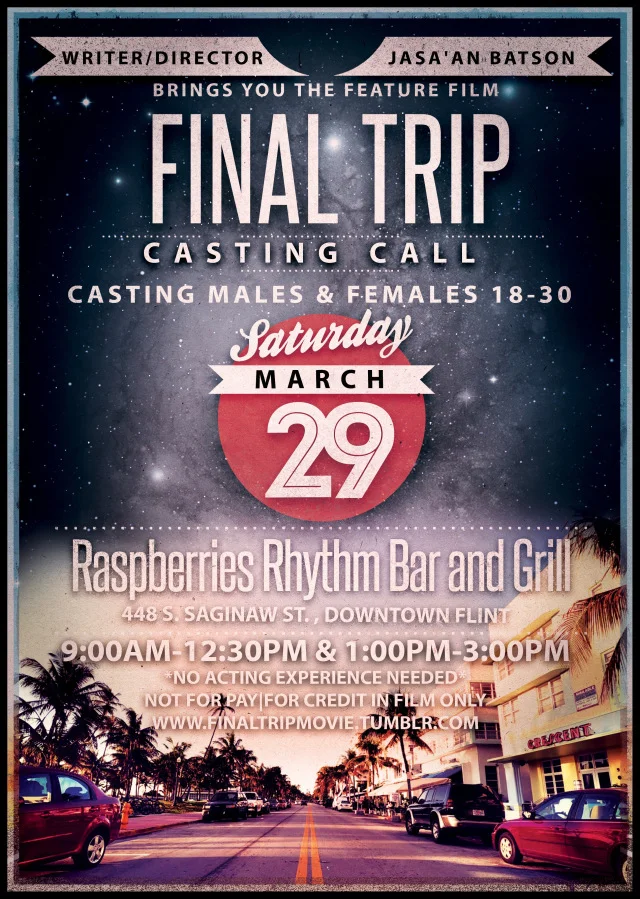 Flint Michigan Casting Call for feature Film