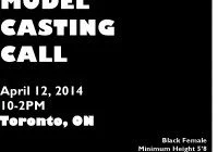 Model casting call in Toronto