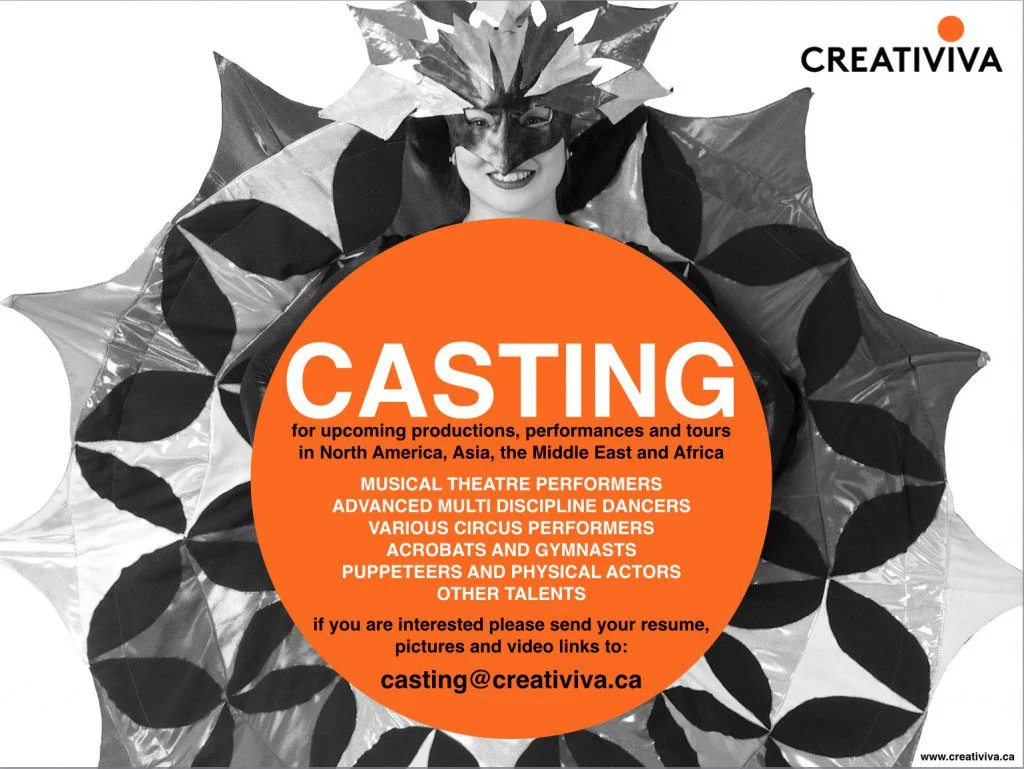 Auditions worldwide for general performers