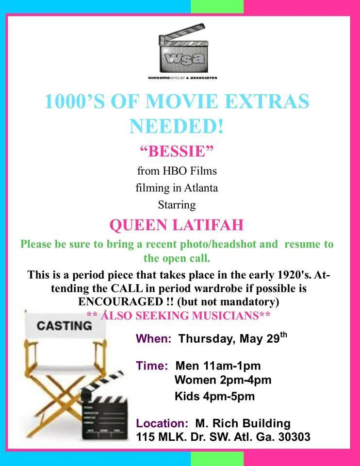 Open casting call for queen latifah's "Bessie"