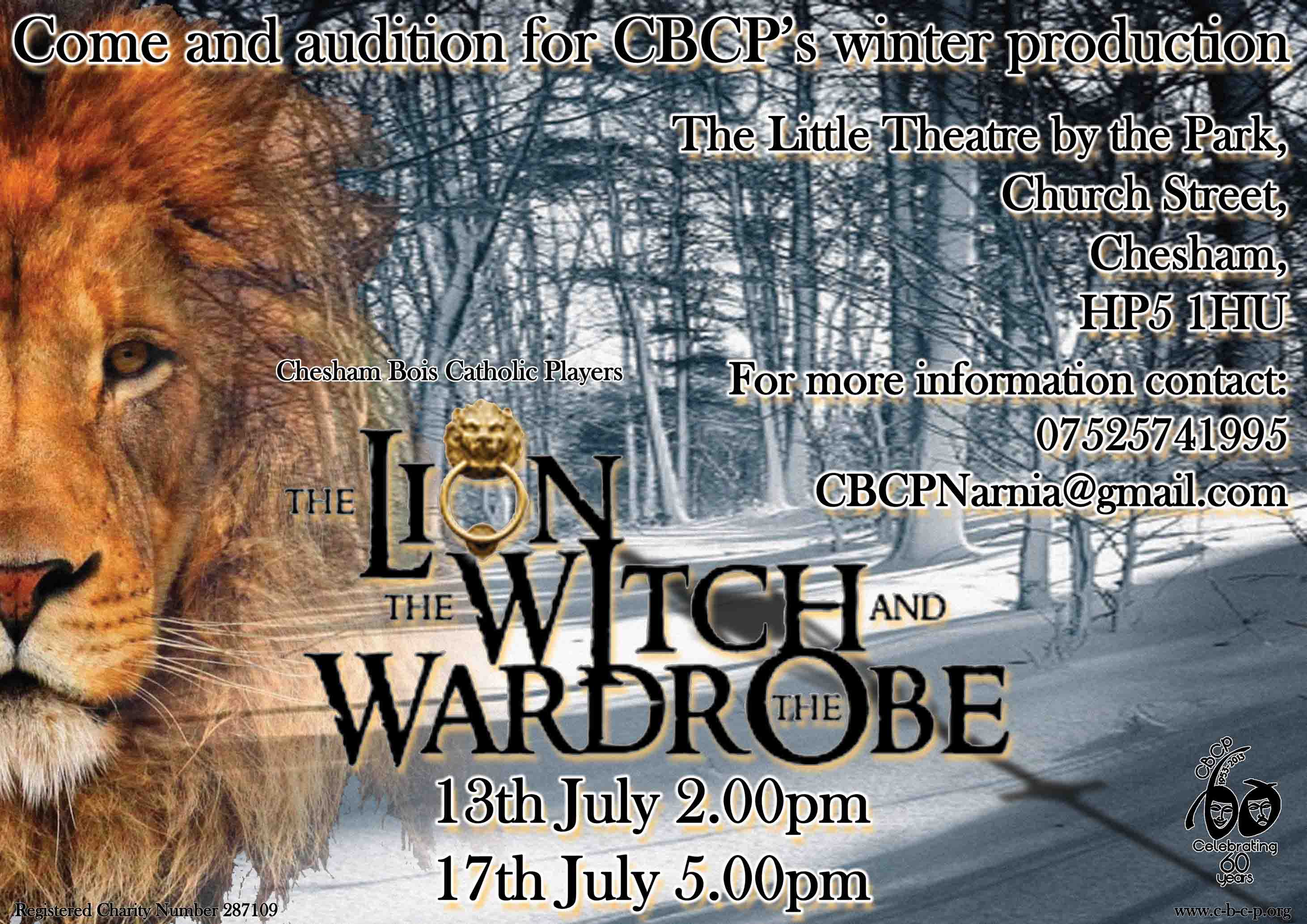 Read more about the article “The Lion, The Witch and the Wardrobe” – UK Auditions
