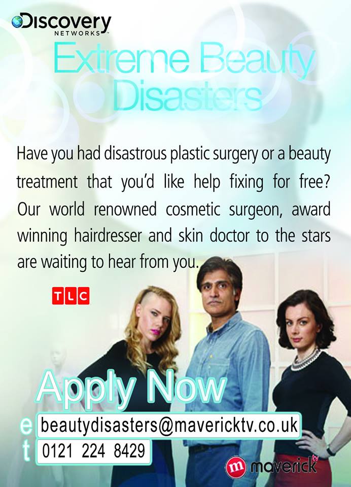 Discovey show extreme beauty disasters now casting