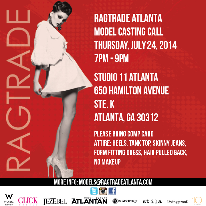 Casting call for models in Atlanta for fashion show