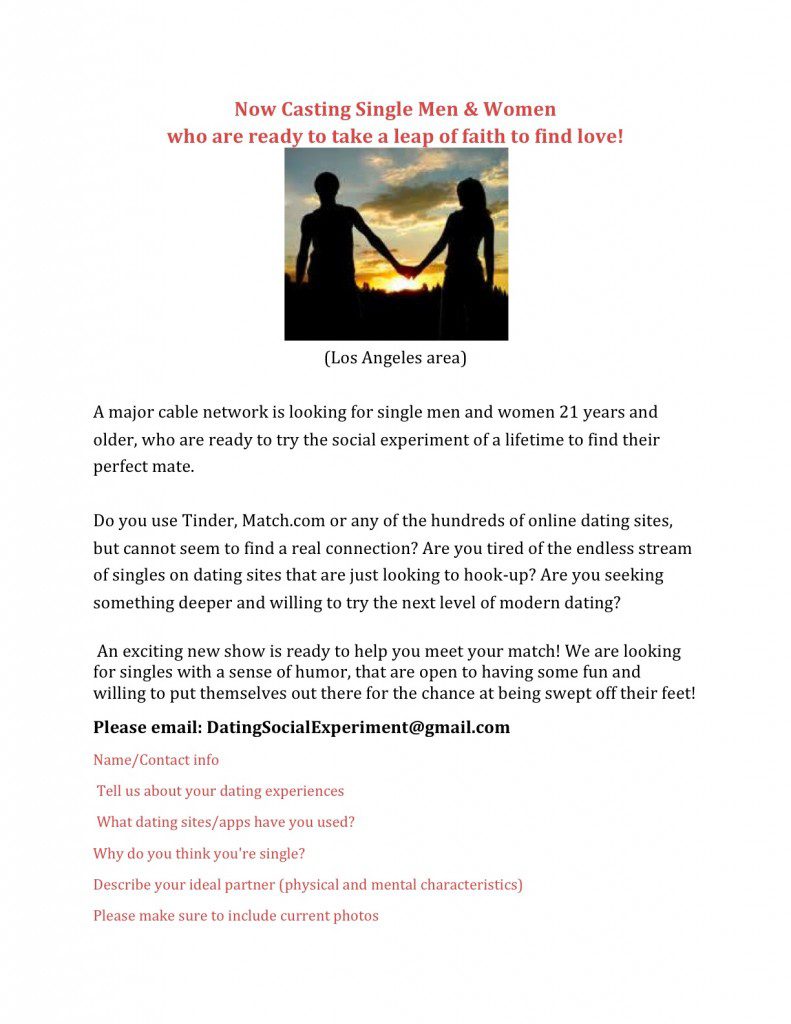 Reality series casting flyer