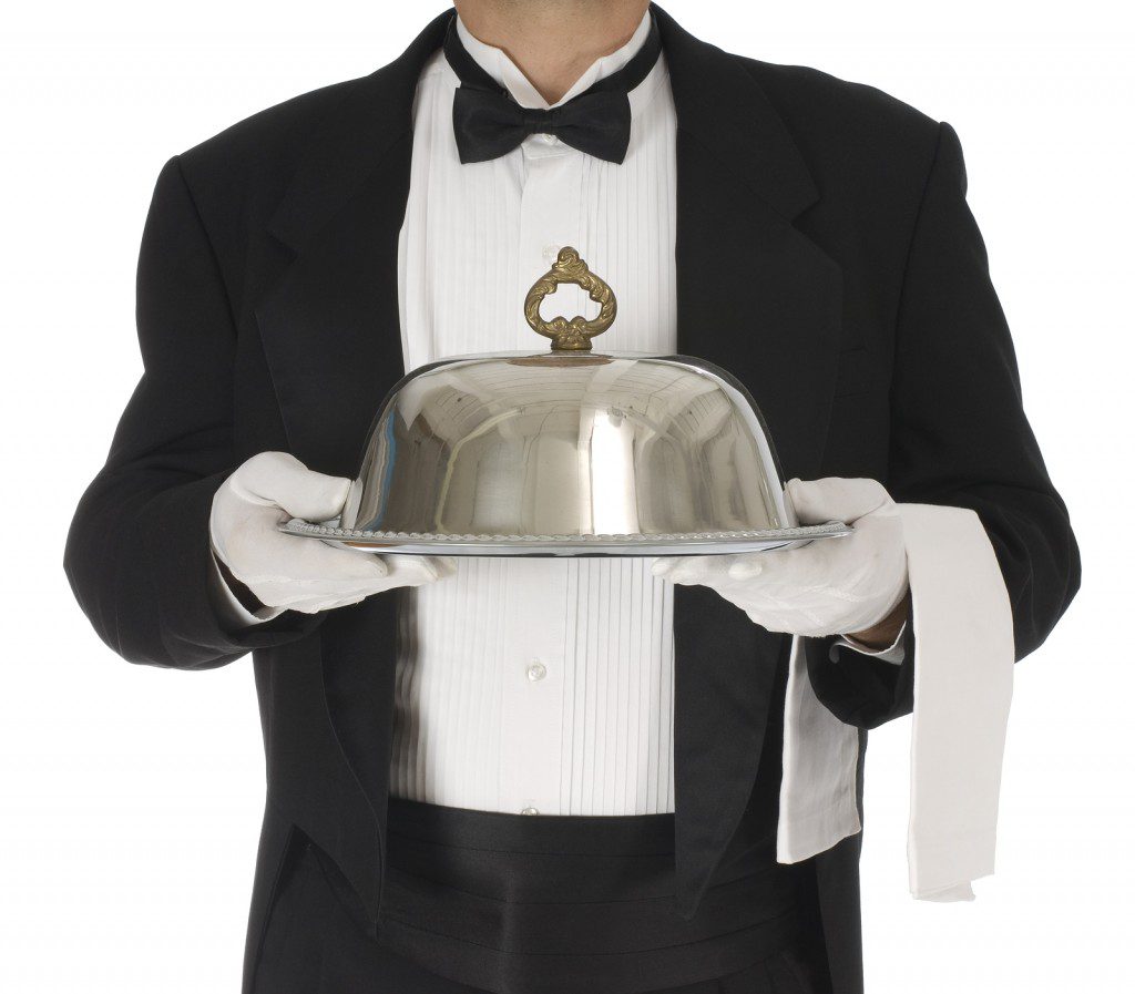 Casting actors in Los Angeles to play a Butler and wait staff
