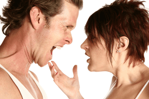 fighting couple