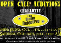 Mustery Dinner Theater in Charlotte needs actors, holding open call auditions