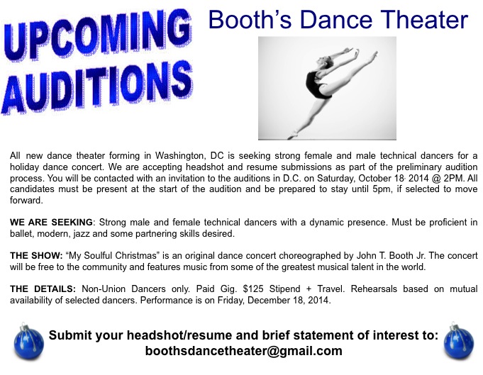 Dance auditions in DC