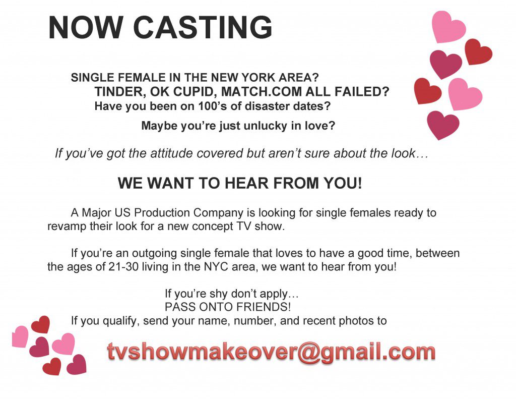 Casting new dating show in NYC