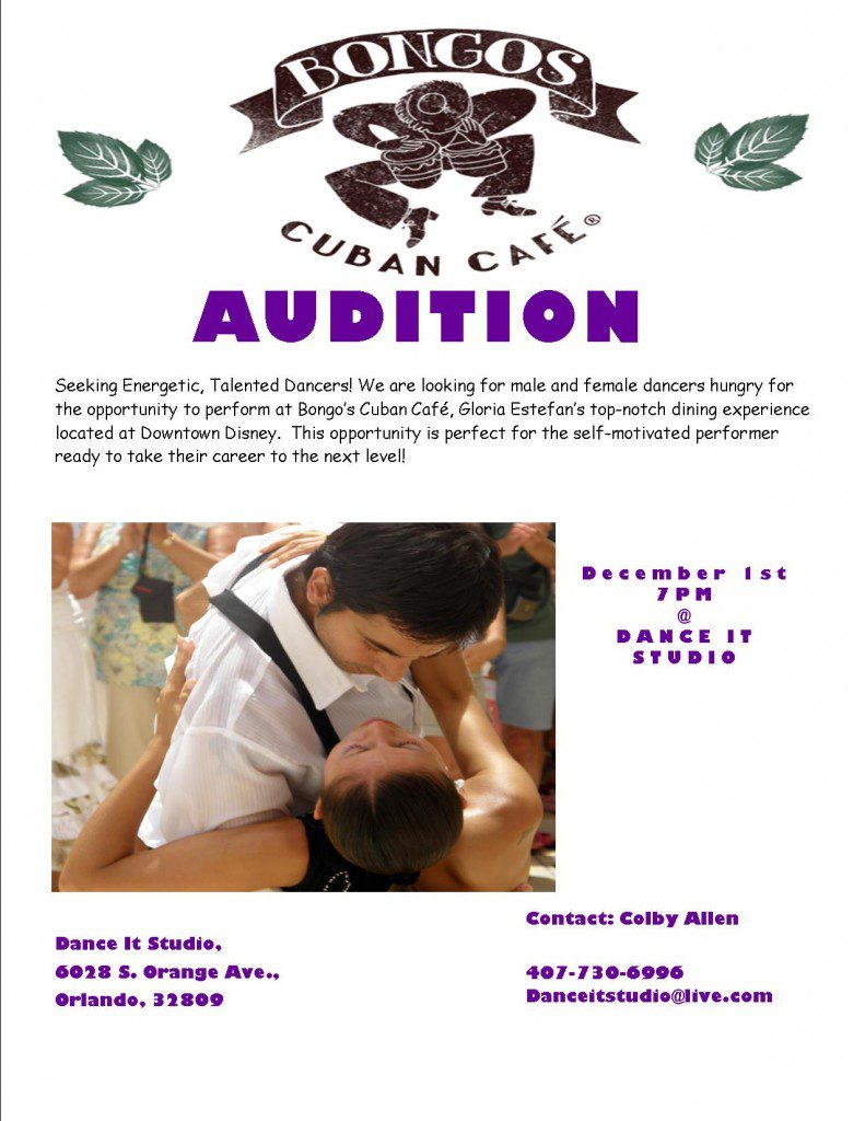 Dance auditions Orlando, FL area