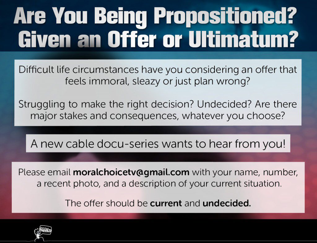 casting call flyer for documentary series