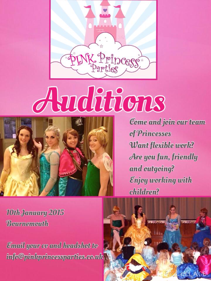 UK auditions for Disney Princess Parties