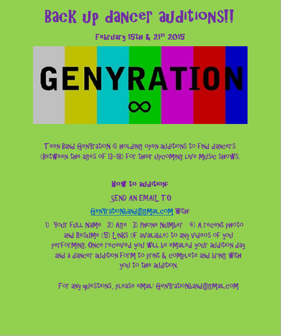 auditions for teen dancers in Dallas