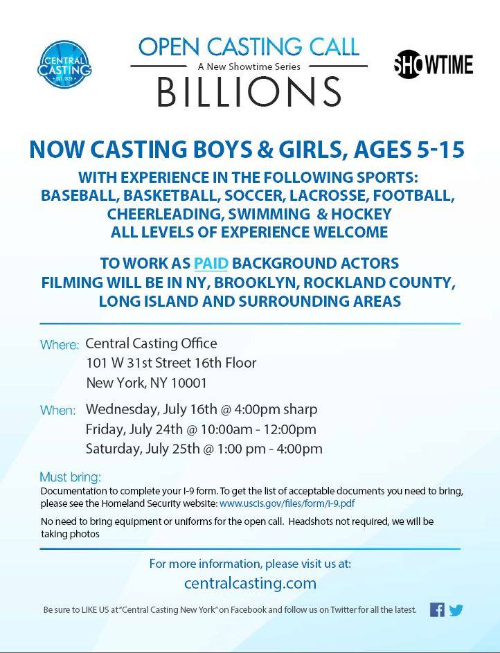 casting kids in NYC