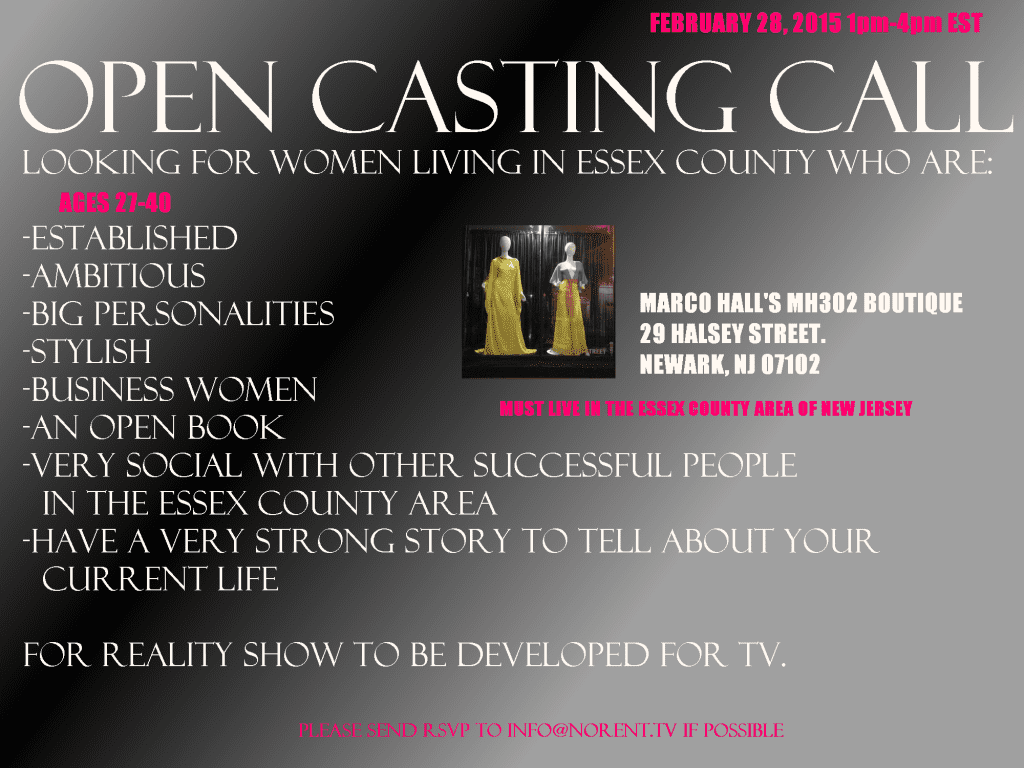 New Jersey reality show open call for women with huge personalities