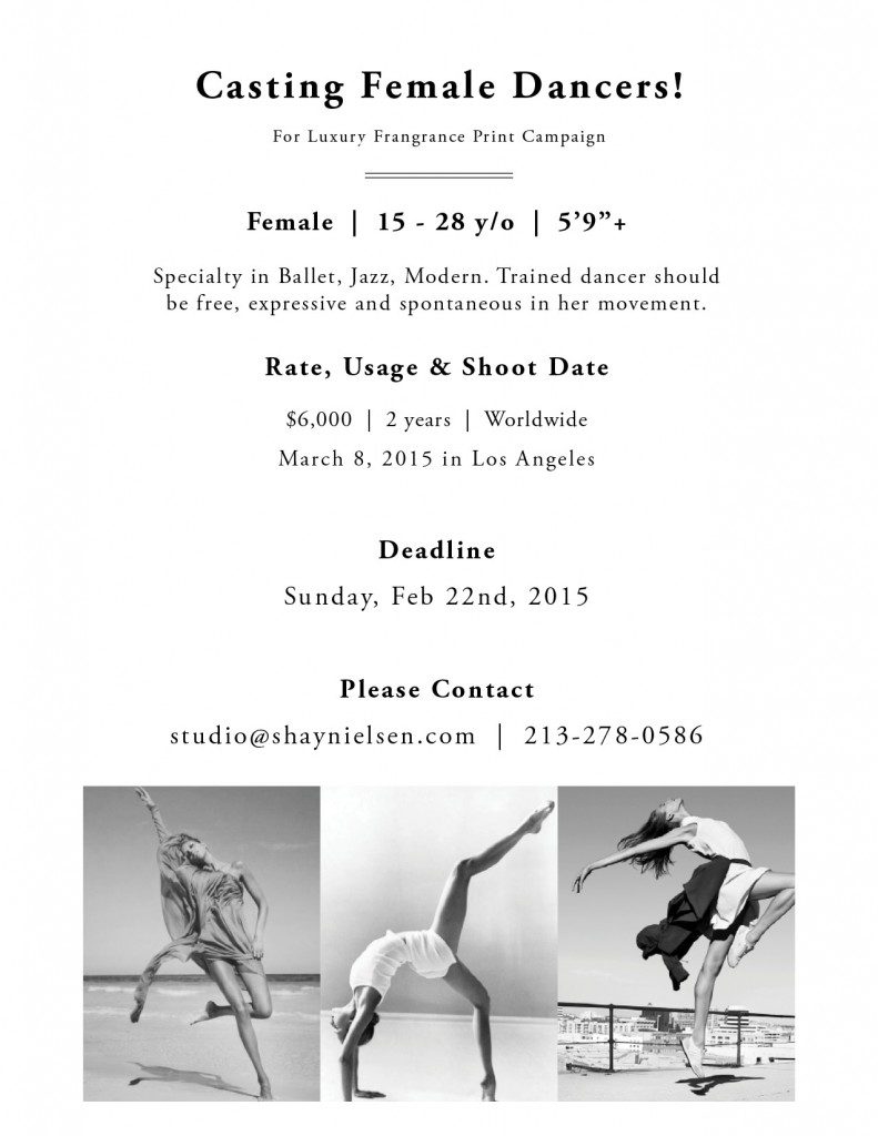 Paid commercial casting in L.A.