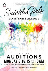Auditions for Suicide Girls dance troupe coming to Los Angeles