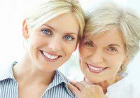 mother daughter modeling for photo shoot