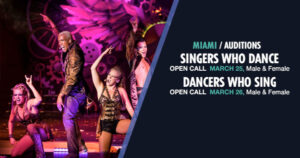 Carnival Cruise Lines Miami Open Call: Dancers Who Sing