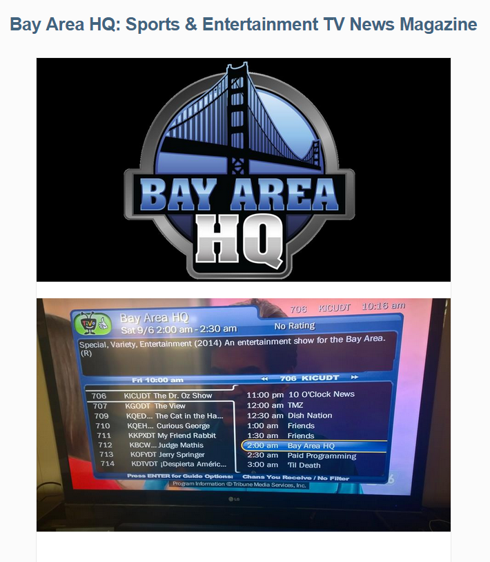 Auditions in SF Bay Area for Bay Area HQ