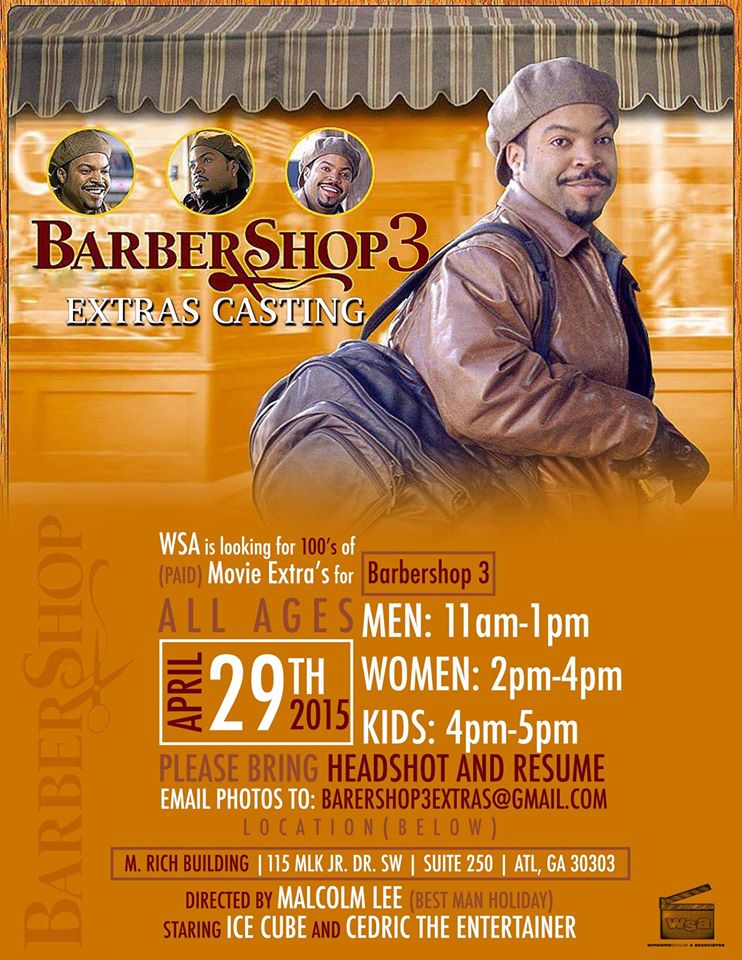 Casting call for Barber Shop 3
