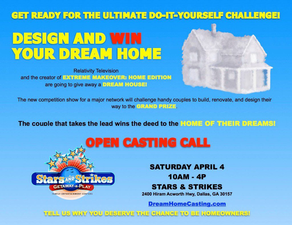 Dream Home - Relativity Television casting flier