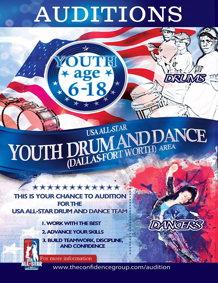 USA auditions drumline and dance team
