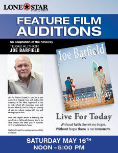 Read more about the article Indie Film “Live for Today” is Holding Auditions in Texas