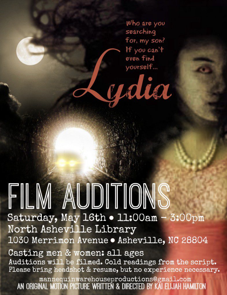 Auditions in Asheville, NC for "Lydia"