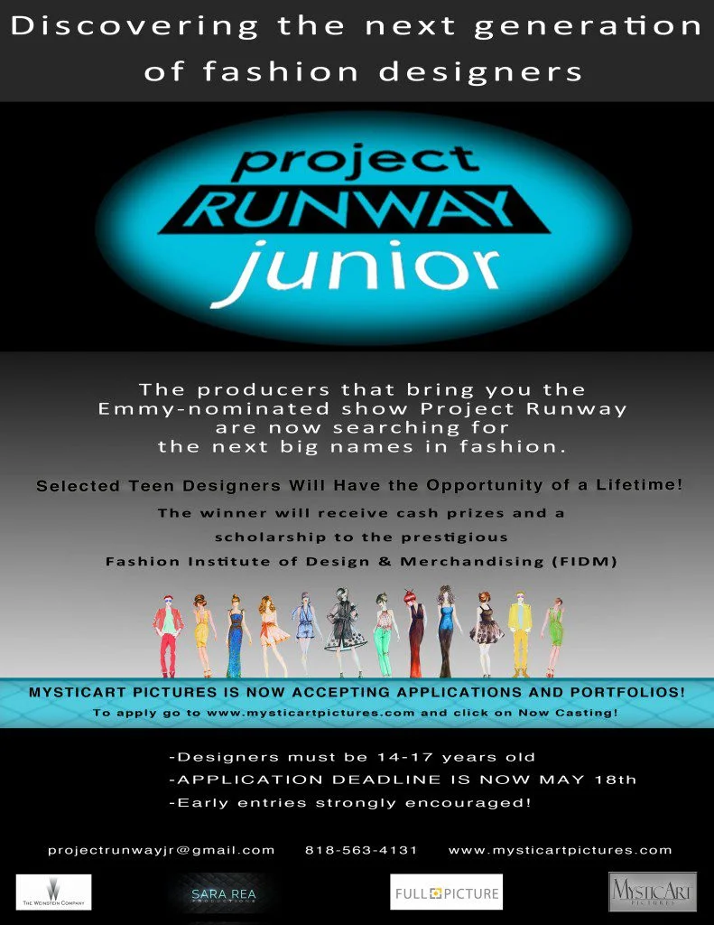 Project runway Jr. is now casting teens for the show