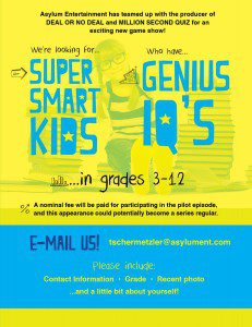 Read more about the article Kids Casting Call – Smart Youngsters & Teens Nationwide