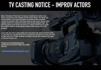 Improv Actors for vew hidden camera prank show