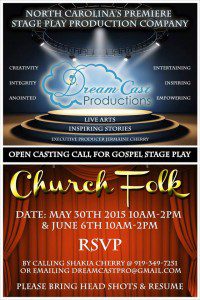 Read more about the article Actors Wanted for Gospel Stage Play “Church Folks” in NC