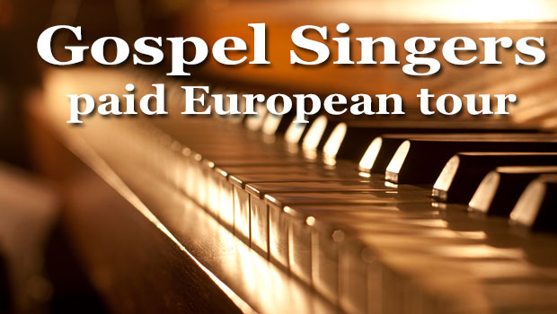 Auditions for gospel singers to go on international tour