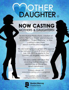 Read more about the article NOW CASTING Mothers & Daughters in L.A.