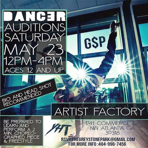 teen background dancer auditions in Atlanta