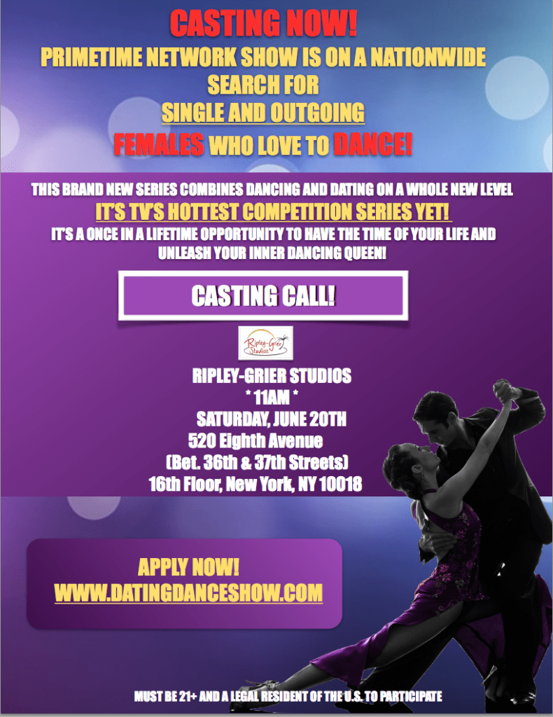 Open casting call in NYC for dancers