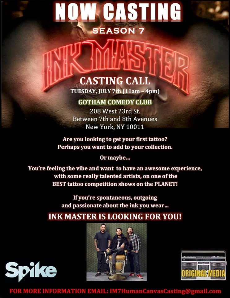 Ink Masters open call NYC